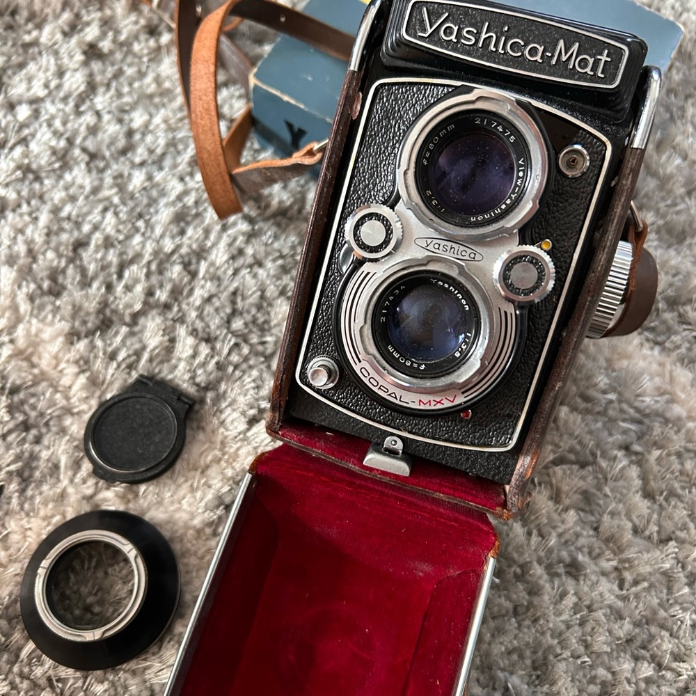 Yashica-Mat Classic Black and Silver Camera
